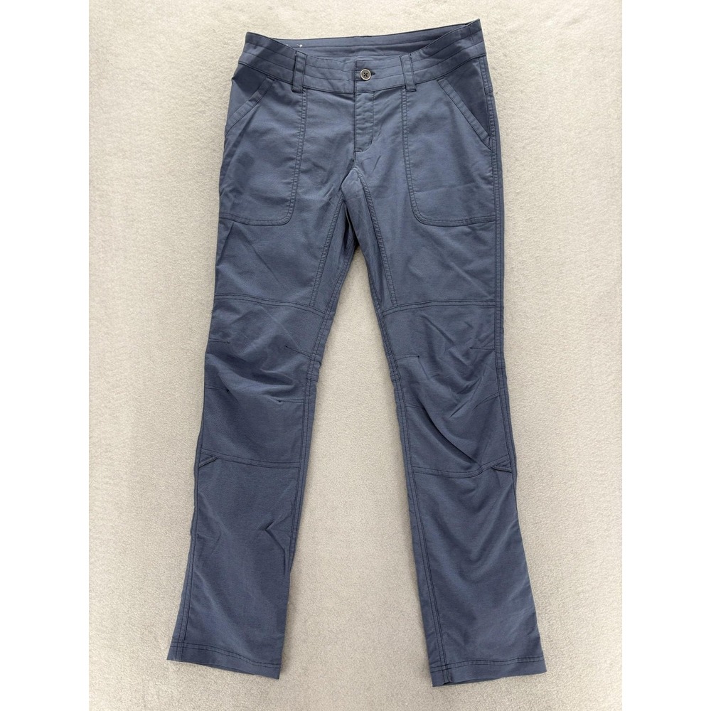 Columbia Pilsner Peak Chino Pants Womens 6 Blue Microfiber Omni-Wick Omni-Shade